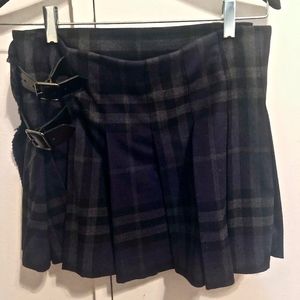 BURBERRY Plaid Mini Skirt